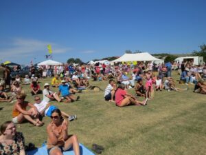 Entertainment at Transport Classics and Summer Show at Waldegraves Holiday Park in Essex